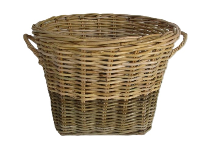 CK3002/1 CESTO VIMINI GIUNCO PORTA LEGNA CM 47X34 H  CK3002/1 CESTO VIMINI GIUNCO PORTA LEGNA CM 47X34 H